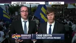Chad Griffin, Dustin Lance Black, and Stuart Milk on Lawrence O'Donnell 6/26