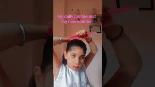 my daily routine#and my new counter