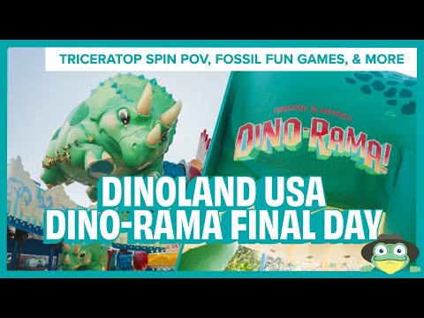 Dinoland USA Dino-Rama & TriceraTop Spin POV | Final Operating Day 2025, Animal Kingdom