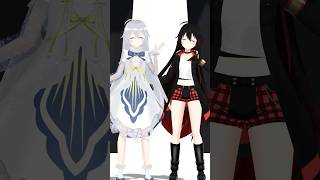 白黒リアで「キューにストップできません！」踊ってみた #踊ってみた #vtuber #shorts