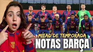 MIS NOTAS del FC BARCELONA a MITAD de TEMPORADA💙❤️