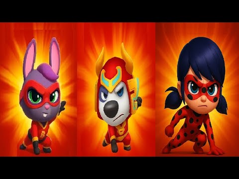 Talking Tom Hero Dash New Update 2025 New Character Miraculous Ladybug VS SUPER BECCA VS SUPER HANK