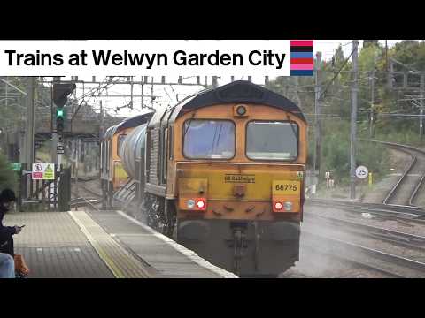 LNER, Great Northern And Thameslink Trains At Welwyn Garden City