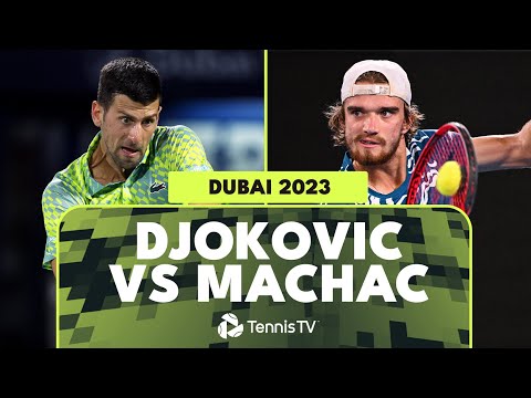 Novak Djokovic vs Tomas Machac Rollercoaster First Match! | Dubai 2023 Highlights