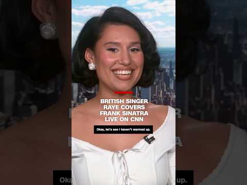 British singer RAYE covers Frank Sinatra live on CNN