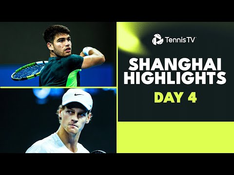 Alcaraz Makes Shanghai Debut; Sinner, Medvedev & Tsitsipas Feature | Shanghai 2023 Highlights Day 4