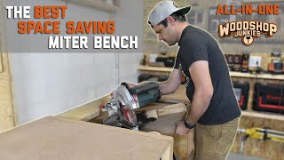 My Best Designed Miter Station To Date! - Ultimate Space Saver! - P2