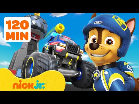 Paw Patrol | ¡Aventuras de Ruedas de Rescate de PAW Patrol! #7 con Chase 🚗 2 Horas | Nick Jr.