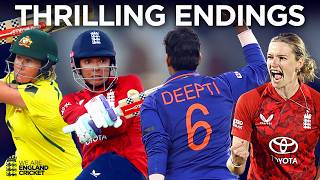INTENSE Endings! | Spine-Tingling England Women’s Cricket Moments | Featuring India & Australia