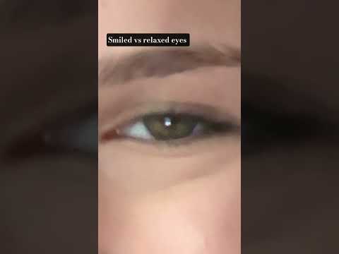 Smiled vs relaxed eyes #fypシ゚viral #shortsvideo #eyes