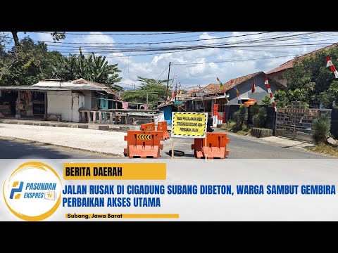 Jalan Rusak di Cigadung Subang Dibeton, Warga Sambut Gembira Perbaikan Akses Utama