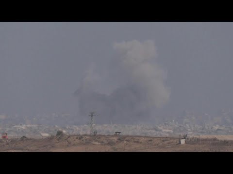 Smoke rises over central Gaza amid Israeli operations | AFP