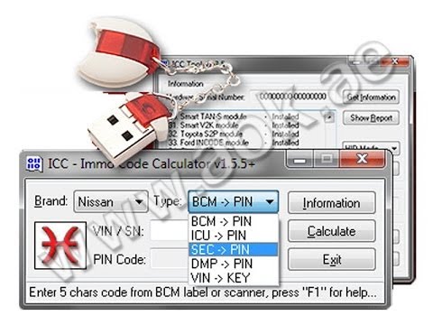 original icc immo code calculator
