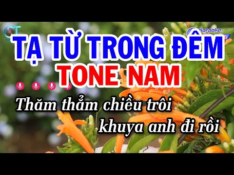 Karaoke Tạ Từ Trong Đêm Tone Nam Bm || Nhạc Sống Mới || Karaoke Đồng Sen