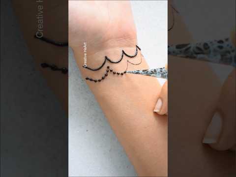 Unique Style Bracelet Mehndi design 😍 #mehndi #henna