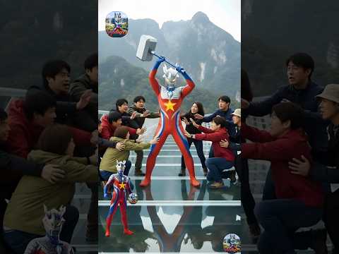 Ultraman sẽ đập bể cây cầu kính vì không còn ai thương #ultraman #hoathinh #cartoon #trend