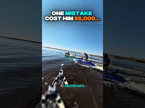 Reckless Jetskier Sinks Kayak… Then Pays Big! 😳 (​⁠@coastalfloats )