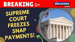 BREAKING: Trump Halts Food Stamps Nationwide — Supreme Court Steps In!