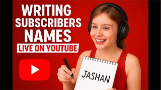 ARTISTIC JASHAN CHAHAL is live! Writing subscribers name | Live name writing | Comment ur name❤️