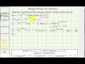 Tangent Plane and Partial Derivatives