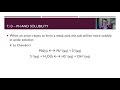 Solubility and Equilibrium Principles