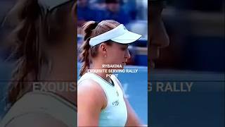 ELENA RYBAKINA EXQUISITE SERVING RALLY POINT #shorts
