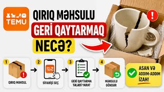 Temu məhsulunu geri qaytarmaq / Temudan pulu geri almaq / Temu sifarişin ləğv etmək / PROGRAM TV