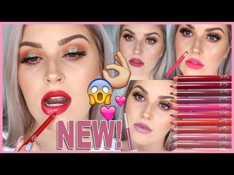 LIP LINER SWATCH VIDEO! ??xoBeauty Smooth On Lip Pencil