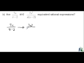 Equivalence of Rational Expressions