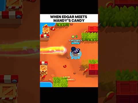 When Edgar Meets Mandy's Candy ๐ญโ ๏ธ #shorts #brawlstars