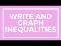 Graphing and Writing Inequalities in 6th Grade Math
