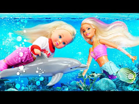 Штеффи и Барби – стилисты для русалки! 🧜‍♂️💄✨ Невероятное приключение в подводном царстве