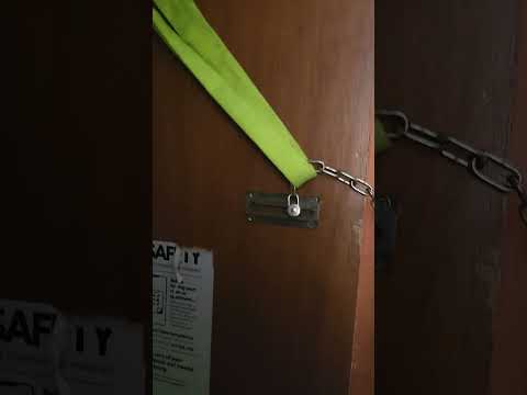 Residential door chain latch
