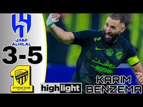 Benzema Debut 3 Goals Al Hilal vs Al Ittihad 2-2  Penalty 1-3  Semi Final King Cup of champions