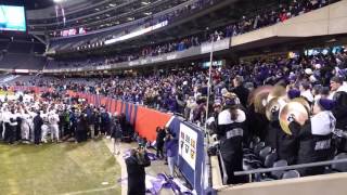 Northwestern celebrates win #10 at Soldier Field