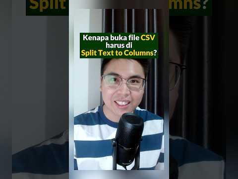 KENAPA BUKA CSV HARUS DI SPLIT TEXT TO COLUMN? #excel #exceltips #foryou #excelindonesia #fyp