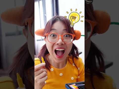 BÚT SÁP MÀU CẦU VỒNG vẽ 1 lần ra 7 màu có thật không?? #leeciehayhoi #shorts