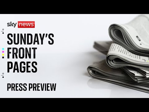Press Preview: Sunday's newspapers