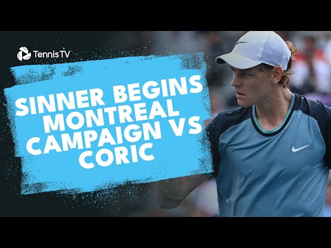 Jannik Sinner Begins Montreal Campaign vs Coric 🇨🇦 | Montreal 2024 Highlights