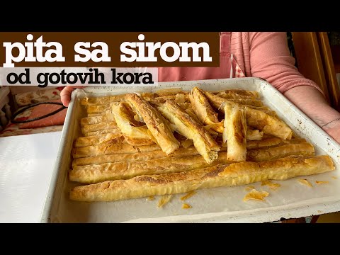 Pita sa sirom od gotovih kora 🍽 Cheese Pie♥️