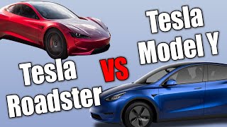 Tesla Model Y vs Tesla Roadster - Diecast