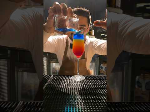 🔥Viral Rainbow Cocktail😱#cocktail #shorts #drink #rainbow