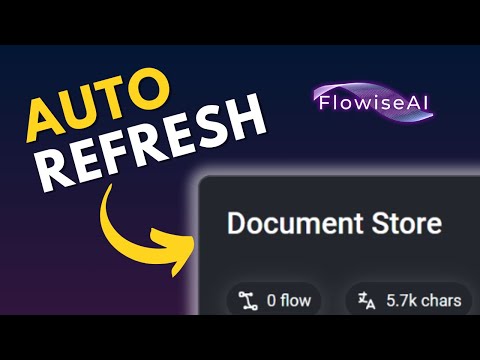 How To Auto-Refresh FlowiseAI Document Stores (+ REAL WORLD Project!)