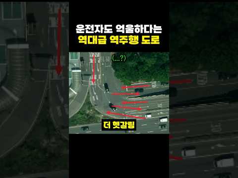운전자도 억울하다는 역대급 역주행 <strong>도로</strong>
