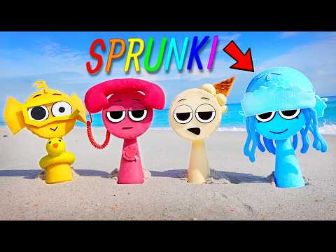 SPRUNKI - Aurelia, Tele, Bailey & Creamy (Beach Day) INCREDIBOX SPRUNKI