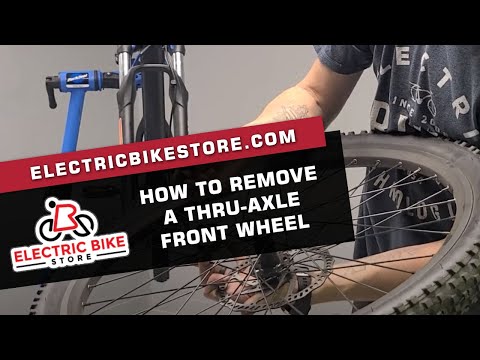 Mountain bike front wheel removal
