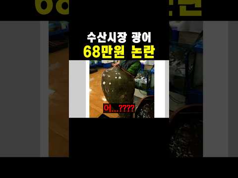 수산시장 광어 가격 <strong>논란</strong>..