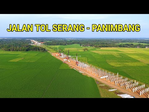 Update Terbaru Jalan Tol Serang - Panimbang dari Udara dengan Drone