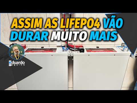 Por Que Sua Bateria Nunca Alcança 100% O Segredo Que Ninguém Conta! Ligar LifePO4 em Paralelo