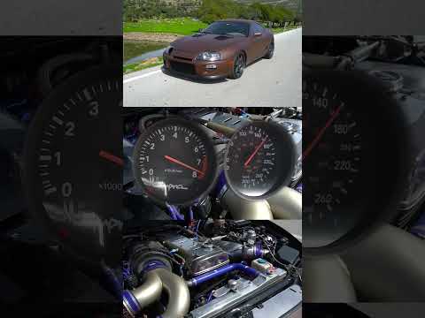 650 HP Toyota Supra MK4 HUGE TURBO / Brutal 100-200 km/h Acceleration / Tuned 2JZ